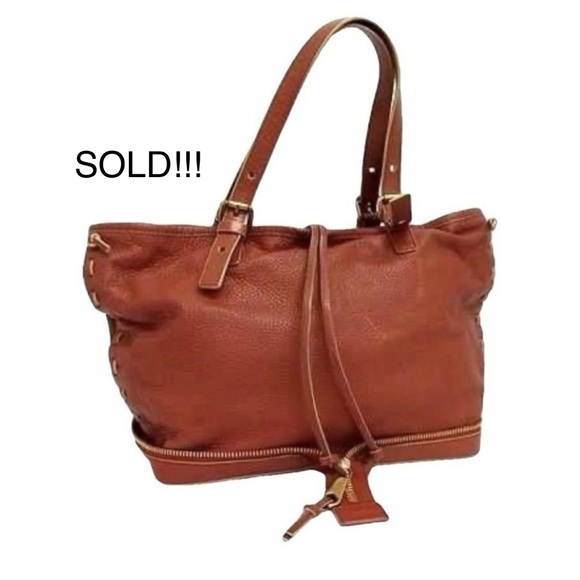 SOLD!!! Chloe Cognac Leather Tote Bag - Picture 1 of 15